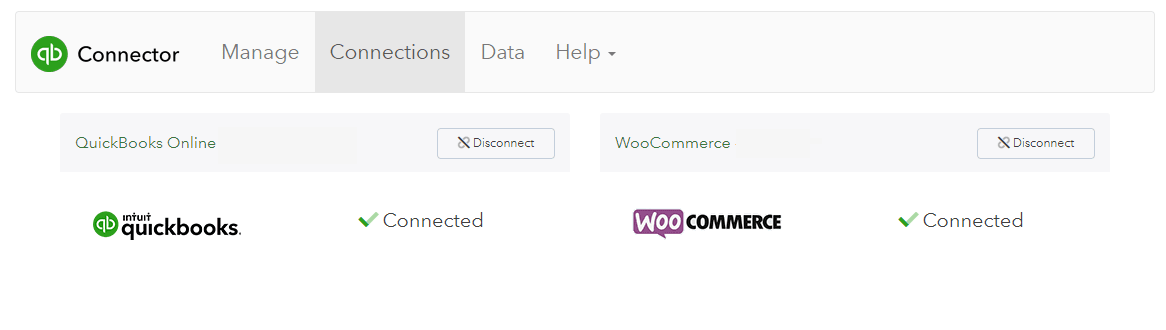 WooCommerce QuickBooks - Connected